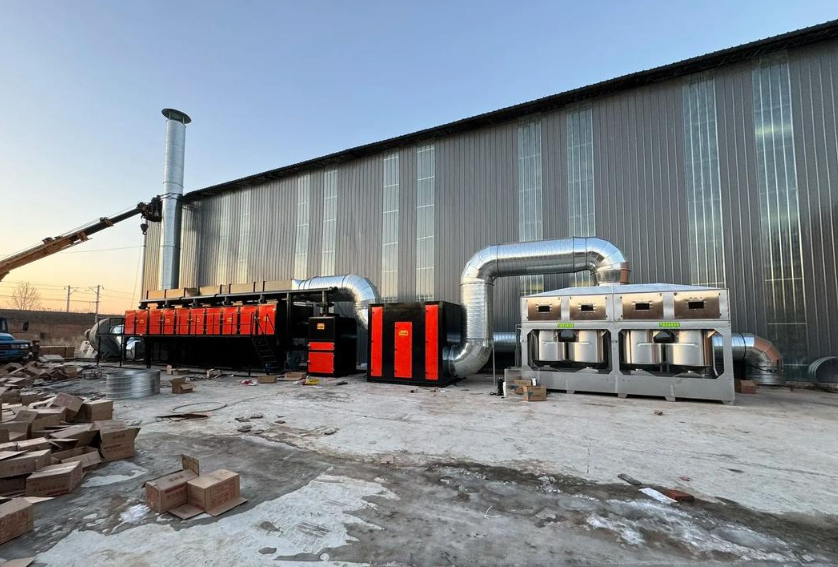 鄭州催化燃燒設備生產(chǎn)車間實景