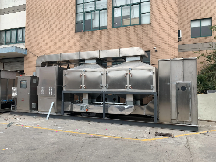 催化燃燒設備現(xiàn)場測試場景